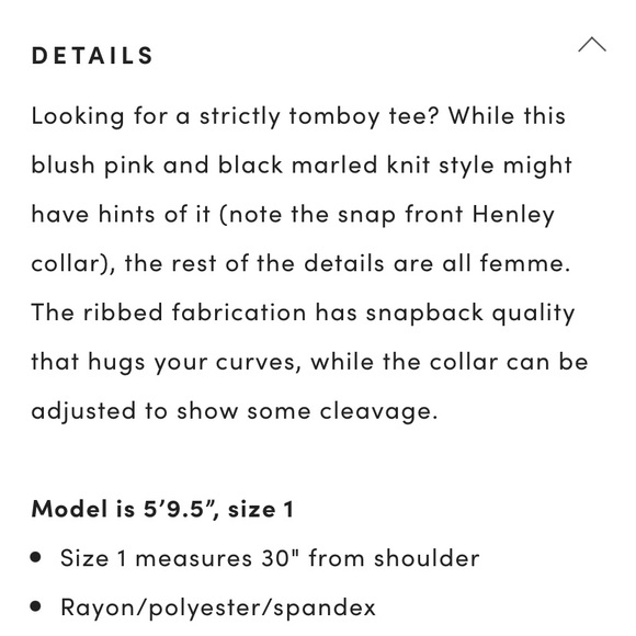 Torrid SnapFront Blush Grey Ribbed Knit Henley Tee - Picture 11 of 11